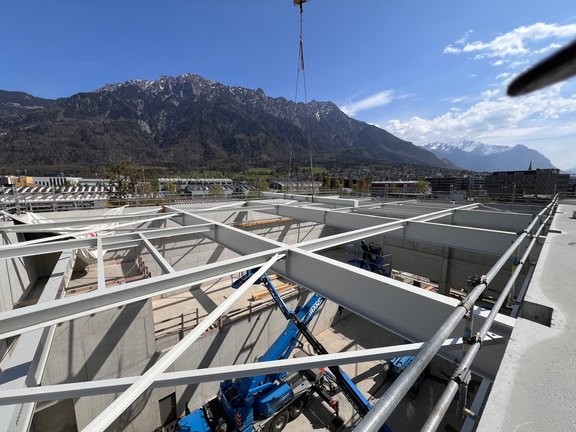 Stahlkonstruktion für Hallendach