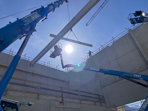 Stahlkonstruktion für Hallendach